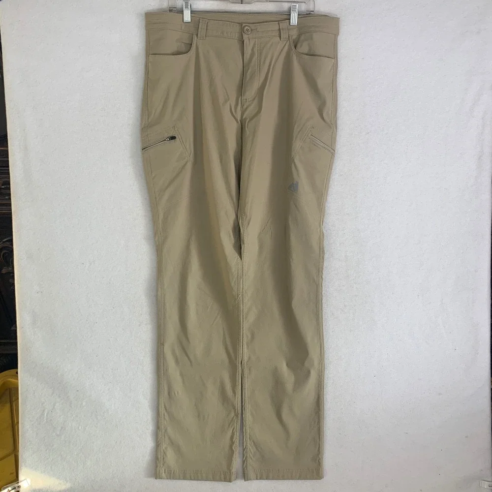 Eddie Bauer First Ascent Hiking Pants‎ Womens 16T Tan Cargo Stretch Outdoors